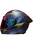 Rapıd 2 Race Optık Mat Mavi-Mor Kask++Spoiler-Set Gökkuşağı Cam 2