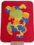 Okul Öncesi Eğitici Puzzle Oyuncak Seti/panda Figürü Kırmızı 1