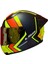 Rapıd 2 Race Extra Mat Neon Sarı-Navy Mavi Kask++Spoiler-Set Sarı Cam 2