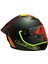 Rapıd 2 Race Extra Mat Neon Sarı-Navy Mavi Kask+Spoiler 3