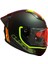 Rapıd 2 Race Extra Mat Neon Sarı-Navy Mavi Kask+Spoiler 4