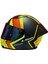 Rapıd 2 Race Extra Mat Neon Sarı-Navy Mavi Kask++Spoiler-Set Mavi Cam 1
