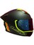Rapıd 2 Race Extra Mat Neon Sarı-Navy Mavi Kask++Spoiler-Set Mavi Cam 3