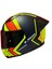 Rapıd 2 Race Extra Mat Neon Sarı-Navy Mavi Kask++Spoiler-Set Siyah Cam 2