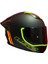 Rapıd 2 Race Extra Mat Neon Sarı-Navy Mavi Kask++Spoiler-Set Siyah Cam 3