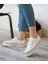 Kalın Taban Kısa Keten Sneaker 1