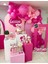 Doğum Günü Balon Konsept Barbie Balon Zinciri Fuşya Pembe Balon Barbie 1