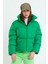 Kadın Yeşil Owersize Dolumlu Şişme Su Geçirmez Mont 3