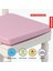 Fermuarlı Sandalye Minderi Su Itici Kumaş 40X40 cm Sünger Sandalye Minderi Bağcıklı Pembe 2
