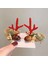 Wonderful Day Kar/elk Noel Başlıklı Saç Tokası - Kahverengi (Yurt Dışından) 1