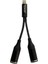Sx-06 2in1 Lightning To 3.5mm Aux + Lightning Çoklayıcı Adaptör Kablo 2