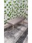 Krom Metal Ayaklı Metal Kasalı Bench Mutfak Salon Antre Yatak Odası Balkon Puf Bank 1