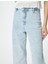 Geniş Kısa Paça Kot Pantolon Yüksek Bel Esnek Rahat Kalıp Cepli Pamuklu - Sandra Jeans 5
