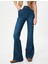 Ispanyol Paça Kot Pantolon Slim Fit Standard Bel Esnek Pamuklu Cepli - Victoria Jeans 3