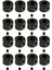 16 Adet 5mm Ila 12MM Metal Birleştirici Tekerlek Göbeği Hex Adaptörü D12 C14 C24 B14 B16 Mn D90 D91 Rc Araba Yükseltme Parçaları, Siyah (Yurt Dışından) 1