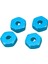 5x Alüminyum Alaşım 12MM Birleştirici Tekerlek Hub Hex Adaptörü Yükseltmeler Için 144001 1/14 Rc Araba Yedek Parçaları, Mavi (Yurt Dışından) 2
