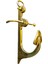 Pirinç Döküm 130MM Çıpa Objeli Çimolu Askılık 4
