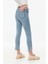 Taşlı Yüksek Bel Straight Fit Kız Çocuk Jean 4