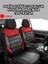 Dodge Avenger Uyumlu Paris Desen Oto Koltuk Araba Kılıfı Kırmızı Model 1