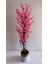 Rüzgar Yapay Çiçekçilik 30 x 30 cm Krem Gold Saksıda Pembe Bahardalı Ağacı 4