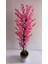 Rüzgar Yapay Çiçekçilik 30 x 30 cm Krem Gold Saksıda Pembe Bahardalı Ağacı 5