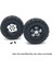 8x Metal Jant Hub C14 C24 C34 B14 B24 Q61 Q62 4WD 1/16 Rc Kamyon Araba Yükseltme Aksesuarları Siyah (Yurt Dışından) 2