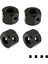 12 Adet 5mm Ila 12MM Metal Birleştirici Tekerlek Göbeği Altıgen ADAPTÖRD12 C14 C24 B14 B16 Mn D90 D91 Rc Araba Yükseltme Parçaları Siyah (Yurt Dışından) 5