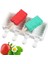 H-50çubuk Stili Silikon Dondurma Kalıbı Dıy Ev Yapımı Popsicle Kalıpları Dondurucu 4 Hücre Küçük Boy Buz Küpü Tepsi Popsicle Varil Yapımcıları Pişirme Araçları (Yurt Dışından) 4