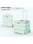 Şafak Yeşili 2 Tekerlek Stili 45L Süpermarket Taşınabilir Katlanır Alışveriş Sepeti Bakkal Alışveriş Sepeti 360 Derece Evrensel Tekerlekli Plastik Arabası Arabası Arabası (Yurt Dışından) 1