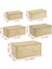 Beyaz Renk Stili L-26X16X10CM Dikdörtgen Dokuma Kapaklı Saklama Kutusu Rattan Saklama Sepetleri Ev Banyo Çeşitli Eşyalar Çamaşır Oyuncaklar Giysi Saklama Organizatör (Yurt Dışından) 4