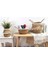 Kum Tarzı 22CMX20CM Rattan ve Hasır Saklama Sepeti, Keten Için, Seagrass, Asılı Saksı, Ev Için Oyuncak, Dekoratif Çamaşır Sepeti Meyve Sepeti (Yurt Dışından) 5