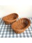 M 26X16X8.5 Stili Oval Kavisli Rattan Hasır Dokuma Ekmek Meyve Sebzeleri Için Servis Sepetleri Restoran Servis Masa Üstü Ekran Rattan Sepet (Yurt Dışından) 3