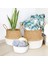 Pembe Tarzı S-22CMX20CM Whısm Seagrass Çamaşır Depolama Sepeti Katlanır El Yapımı Saman Saksı Ekici Sepet Hasır Oyuncak Depolama Tutucu Organizatör (Yurt Dışından) 2
