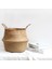 Resim Stili Olarak 27CMX24CM El Yapımı Boho Dekor Makrome Püskül Hasır Sepet Bahçe Saksı Çalışma Odası Depolama Rattan Sepet Ev Organizatör Sepeti (Yurt Dışından) 1