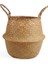 Kahverengi Tarzı 22CMX20CM Bahçe Seagrass Sepetleri Bambu Saklama Sepetleri Çamaşır Hasır Asılı Saksı Kurutulmuş Çiçek Ev Pot Panier Osier Sepeti (Yurt Dışından) 1