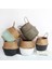 Kahverengi Tarzı 22CMX20CM Bahçe Seagrass Sepetleri Bambu Saklama Sepetleri Çamaşır Hasır Asılı Saksı Kurutulmuş Çiçek Ev Pot Panier Osier Sepeti (Yurt Dışından) 2