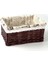 B Tarzı 30X21X12CM 4 Boyutlu El Yapımı Rattan Saklama Sepetleri Ev Eşyaları Aperatifler Meyve Enkazı Çamaşır Fg Söğüt Depolama Sepeti (Yurt Dışından) 1