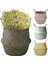 D 11X9.4CM Stili El Yapımı Bambu Saklama Sepetleri Nordic Katlanabilir Çamaşır Hasır Hasır Rattan Seagrass Belly Garden Saksı Ekici Sepeti (Yurt Dışından) 2