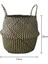 23X20CM Stili El Yapımı Bambu Saklama Sepetleri Nordic Katlanabilir Çamaşır Hasır Hasır Rattan Seagrass Belly Garden Saksı Ekici Sepeti (Yurt Dışından) 1