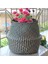 23X20CM Stili El Yapımı Bambu Saklama Sepetleri Nordic Katlanabilir Çamaşır Hasır Hasır Rattan Seagrass Belly Garden Saksı Ekici Sepeti (Yurt Dışından) 5