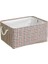 No.14 Tarzı 31X21X13CM Küp Tuval Kumaş Saklama Sepeti Giysileri Kreş Iç Çamaşırı Oyuncak Organizatör Çamaşır Sepeti Saplı Katlanır Saklama Kutusu (Yurt Dışından) 1