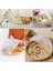 30X29CM Stili El Dokuma Yemek Servis Çadır Sepeti Tepsi Meyve Sebze Ekmek Depolama Sepeti Basit Rattan Açık Örgü Net Kapak (Yurt Dışından) 5