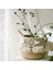 Kum Tarzı 27CMX24CM Makrome Püskül Hasır Sepet El Yapımı Boho Dekor Bahçe Saksıları Çalışma Odası Depolama Rattan Sepet Ev Organizatör Çamaşır (Yurt Dışından) 3