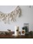 Kum Tarzı 27CMX24CM Makrome Püskül Hasır Sepet El Yapımı Boho Dekor Bahçe Saksıları Çalışma Odası Depolama Rattan Sepet Ev Organizatör Çamaşır (Yurt Dışından) 5