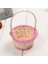A2 Stili 1 Adet Mini El Dokuması Saklama Sepetleri Plastik Dokuma Saklama Sepetleri Kumaş Çiçek Sepeti Meyve Rattan Kozmetik Çay Poşetleri (Yurt Dışından) 5