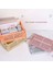 Pembe Tarzı 25,5 x 15 x 9,7 cm 5 Renk Organize Saklama Sepetleri Durumda Katlanır Öğrenci Masaüstü Sepet Bant Kırtasiye Plastik Katlanabilir Konteyner Saklama Kutusu (Yurt Dışından) 2