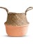Yarım Turuncu Tarzı 27CM Bitki Seagrass Sepet Depolama Sepeti Oyuncaklar Ins Ev Dekorasyon Çamaşır Sepeti Organizador Cocina Bambu Saksı Sepet (Yurt Dışından) 1