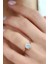 Sky Diamond Taşlı 925ayar Gümüş Üzerine Rose Altın Kaplama Burgu Tek Taş Yüzük 3