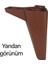 8 Adet Serdivan 15 cm Ceviz Ahşap Desenli Lüx Mobilya Kanepe Sehpa Ünite Koltuk Ayağı Baza Ayak 5