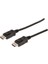 DisplayPort (DP) Bağlantı Kablosu, DP Erkek - DP Erkek, 1 metre, kilit mekanizmalı, DP, 1.2 uyumlu, UL, siyah renk 1